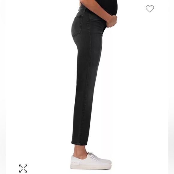 Joe's Jeans The Icon Mid Rise Crop Bootcut Maternity Jeans in Delphine - Picture 4 of 6